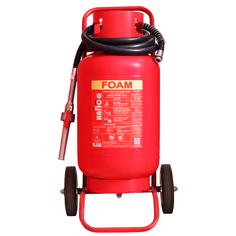 Bình chữa cháy bọt foam di động 25L Hafico HFF25M