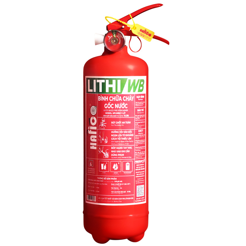 Bình chữa cháy pin lithium-ion 2L Hafico LITHI/WB